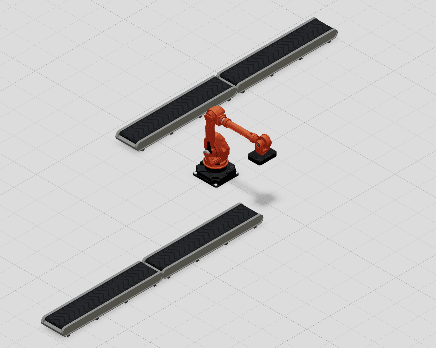 Industrial Robot Transferring Physics Simulation